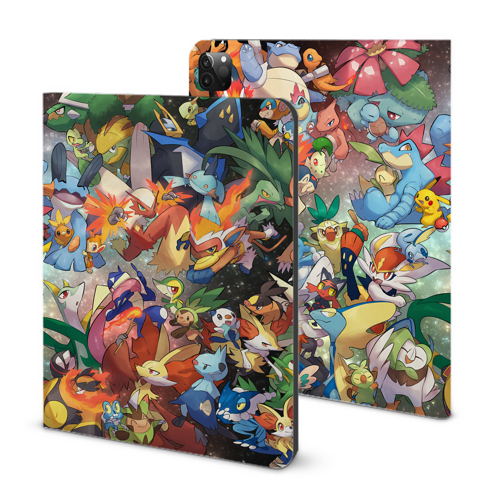 （画像用） ポケットモンスター Pokémon IPadケース ペンホルダー付き ブックスタイルデザイン
